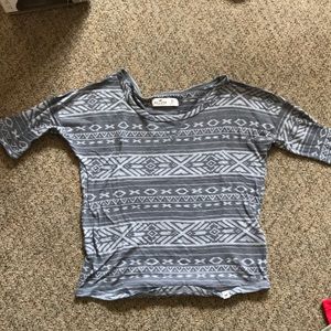 Patterned short sleeve T-shirt